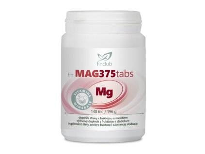 Finclub Mag375tabs 140 tabliet – Horčík získaný z mŕtveho mora vo forme cmúľacích tabliet
