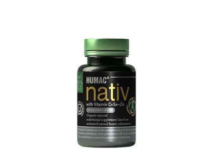 HUMAC® Nativ Vegetariánske kapsule s Vitamínom C+Se+Zn 60 ks