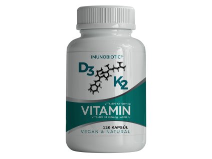 Imunobiotic Vitamín D3 + K2 120 kapsúl