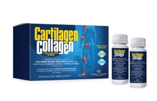 Kolagén na báze morského kolagénu (5000 mg) s N-acetylglukosamínom, meďou, zinkom, biotínom a vitamínmi, 50 ml x 10