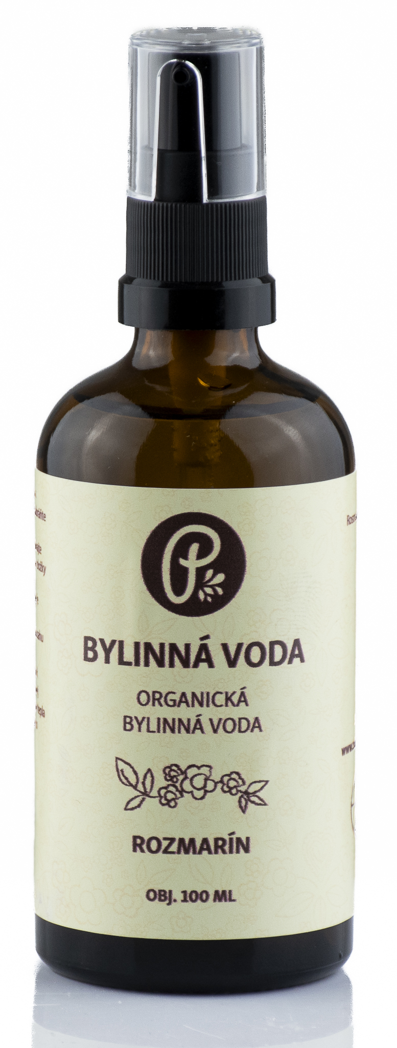 Bylinná organická voda Rozmarín 100ml