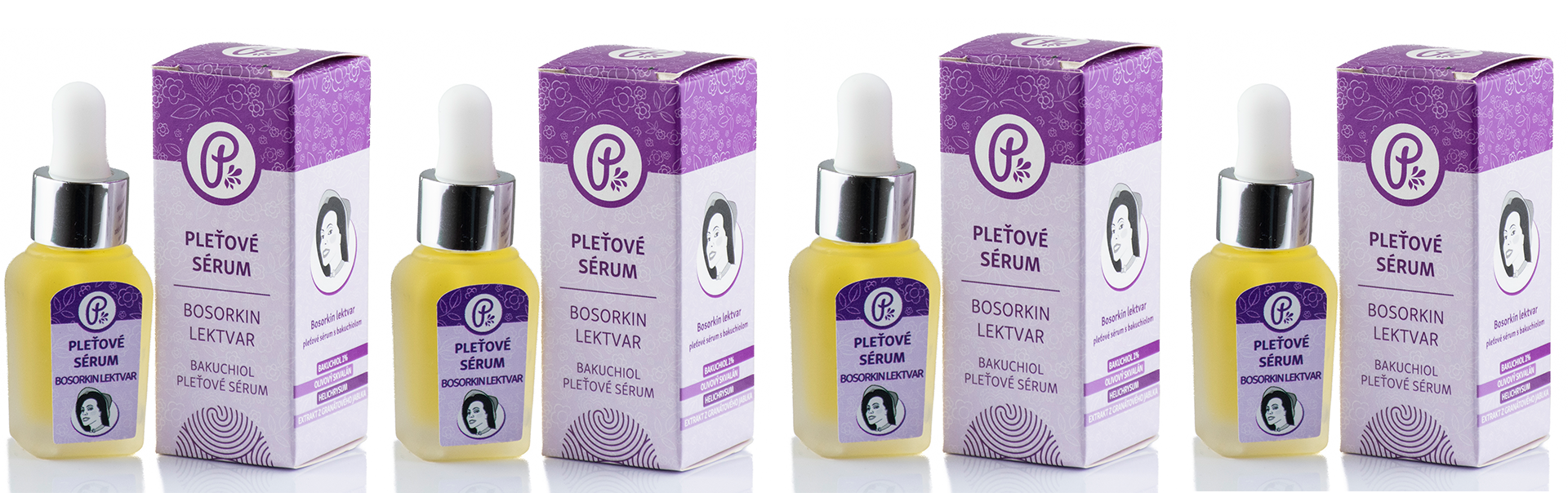 BOSORKIN LEKTVAR - BAKUCHIOL pleťové sérum 3+1 zadarmo 4x15ml