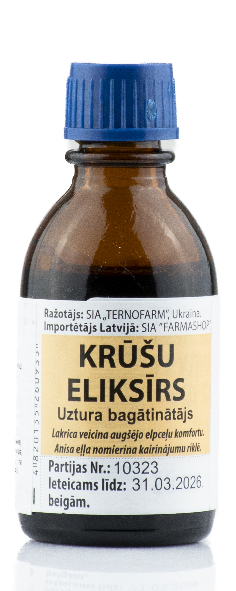 E-shop Ternofarm - Hrudný elixír - kvapky na kašel s extraktom sladkého drievka a anýzového oleja, 25 ml