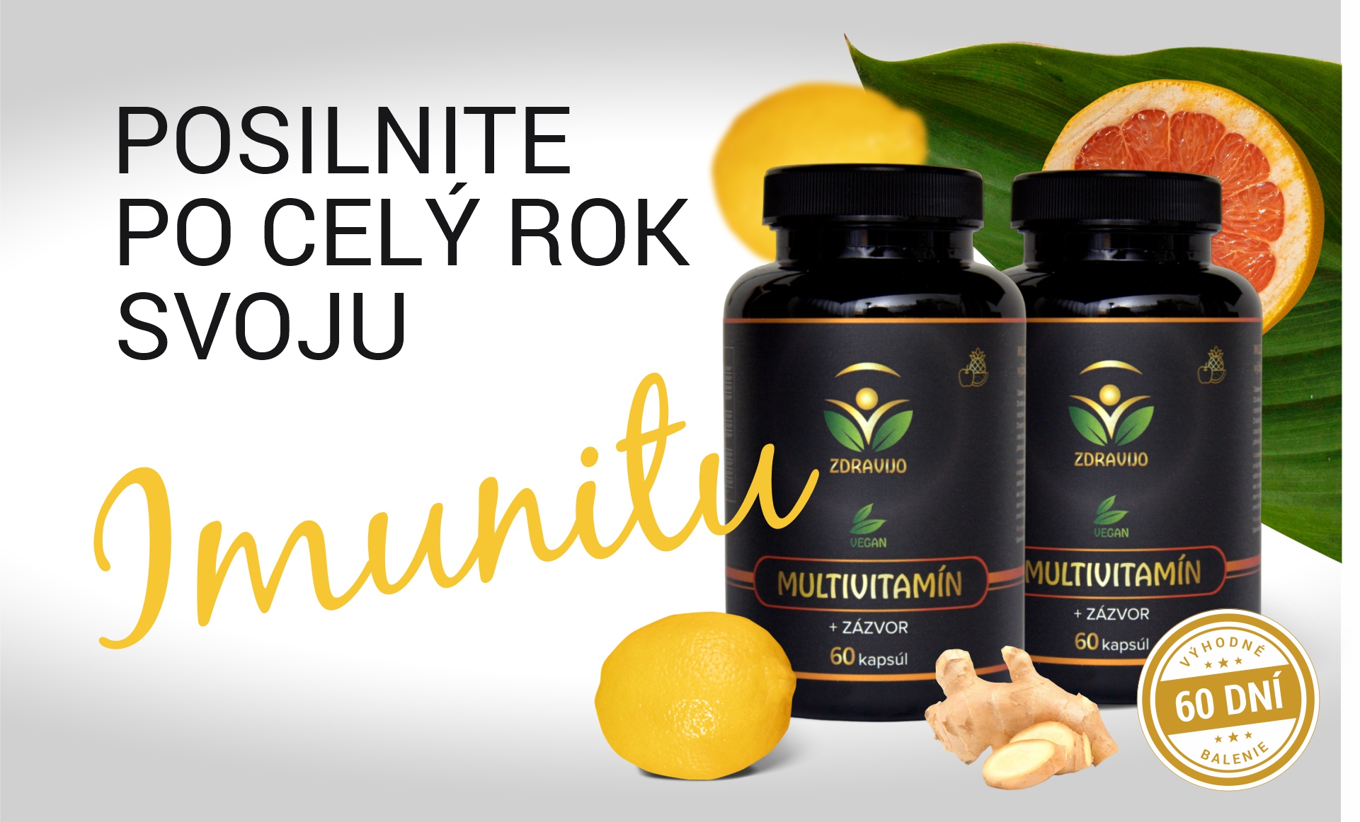Vitamínový balíček 2 x Multivitamín + BIO Zázvor