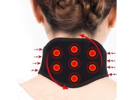 Samovýhřevný krční límec s turmalinem a magnety
