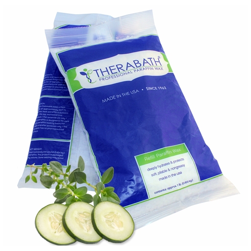 THERABATH® Granulovaný parafín Okurka - Meloun - Tymián, 2,7 kg, perličky