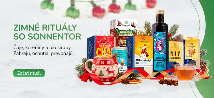 Sonnentor BIO čaje, sirupy, koreniny pre potešenie