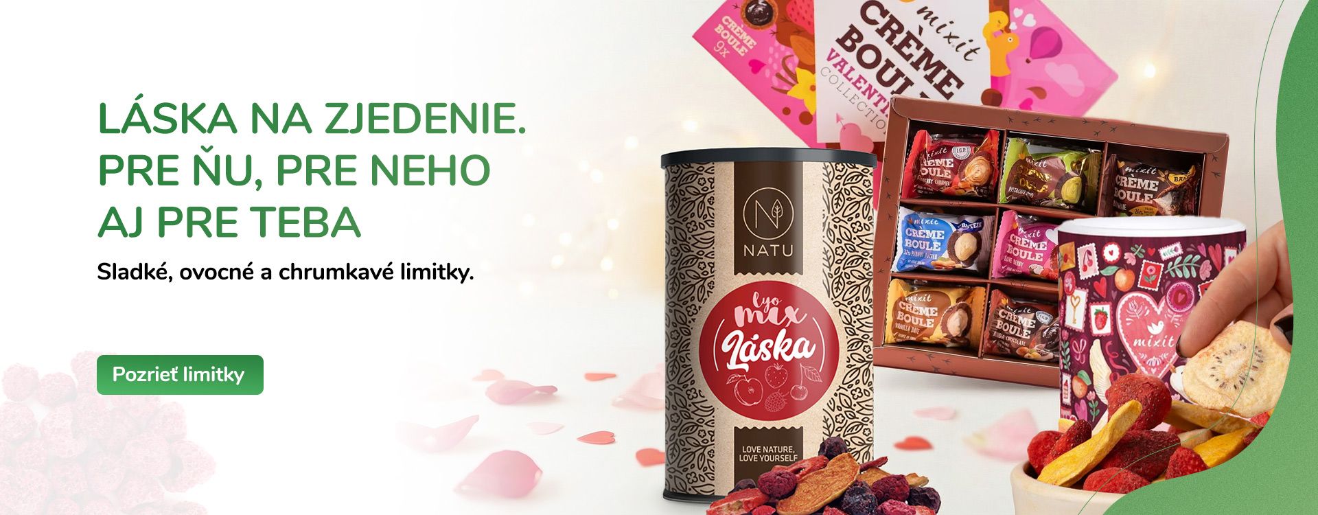 Sladké, ovocné a chrumkavé limitky na Valentína