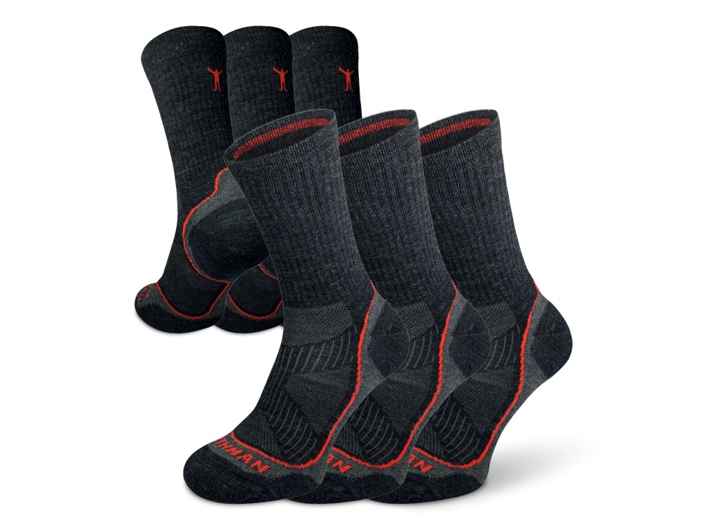 Trek Silver Merino Light Northman 3-pack, antracit