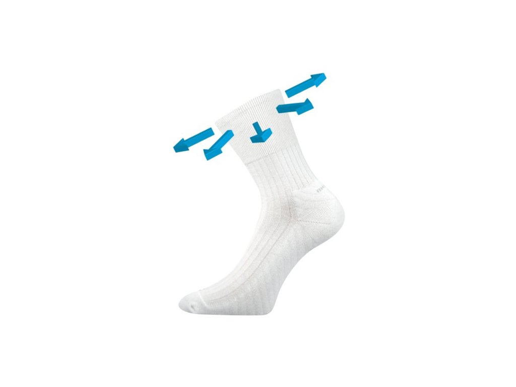 Medicine CORSA VoXX ponožky s jemným lemem, bílé