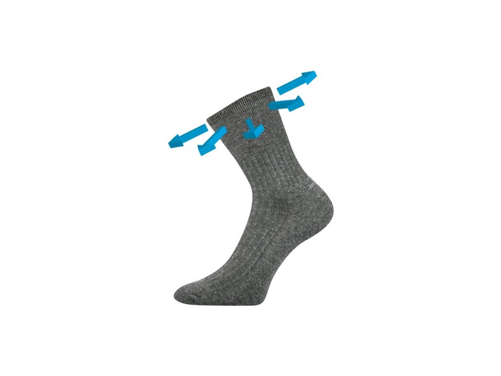 Medicine CORSA VoXX ponožky s jemným lemem, antracit melé