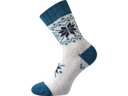 ALTA ponožky silné zimní z merino vlny a alpaky vzor B