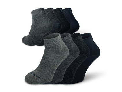 Jonas Merino ponožky Northman 4-pack, šedé