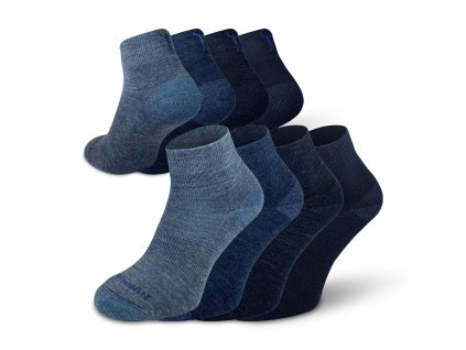 Jonas Merino ponožky Northman 4-pack, modré