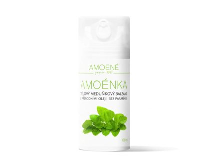 Amoénka Tělový meduňkový balzám s přírodními oleji a bambuckým máslem, 100 ml