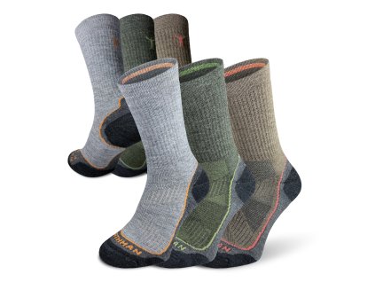 Trek Silver Merino Light Northman 3-pack, přírodní barvy