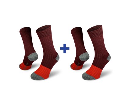 Narvik Merino 2 Pack vínová
