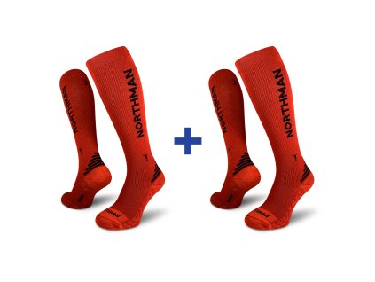 Compress Merino 2 Pack červená