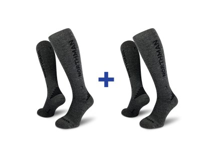 Compress Merino 2 Pack šedá