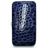 heiko wild velka manikura s nerez nastroji v kozenem pouzdre modra krokodyl