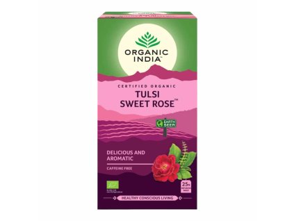 Tulsi sladká růže, 25 sáčků