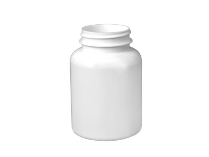 Plastová lahvička 200 ml bílá + uzávěr bílý/černý