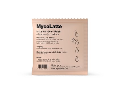 MycoLatte - Kombinace silné kávy arabica s extraktem z Reishi