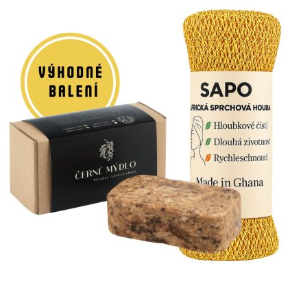 sapo houbička a černé mýdlo