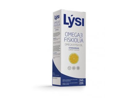 Lýsi Omega 3 rybí olej, citronová příchuť, 240ml