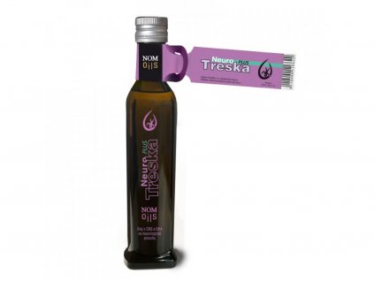 Nom Oils NEURO treska PLUS+ - Olej z tresčích a žraločích jater, tuňáka s 500 mg CBD a 250 mg CBG, 240ml