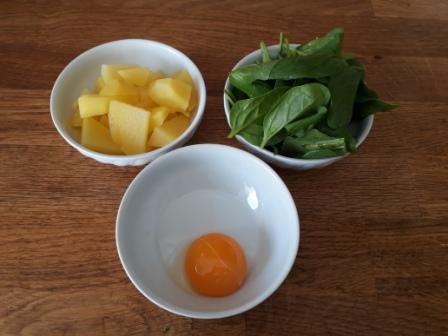 Vaříme nejmenším se špenátem- první příkrm