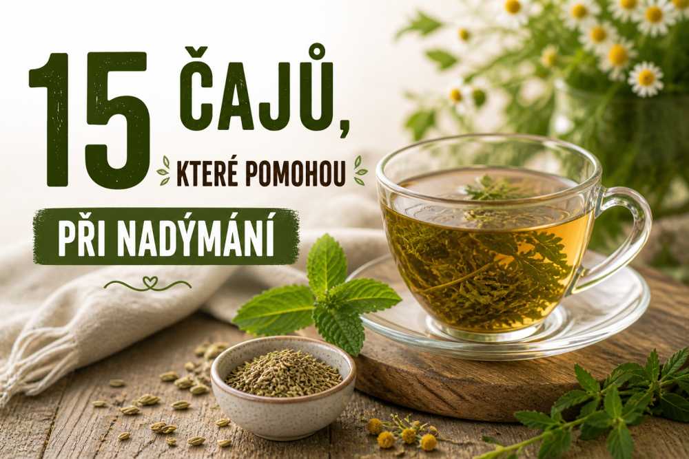 15 čajů, které pomohou při nadýmání.