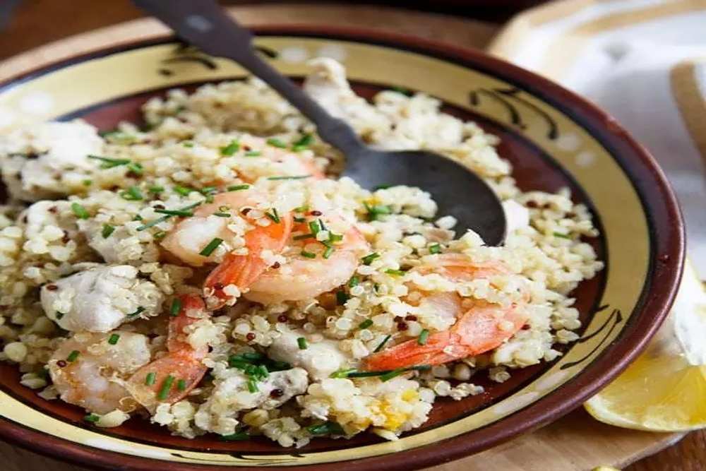 Bulgur s tygřími krevetami