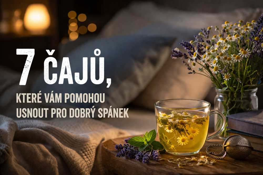 7 čajů, které vám pomohou usnout – pro lepší spánek přírodní cestou