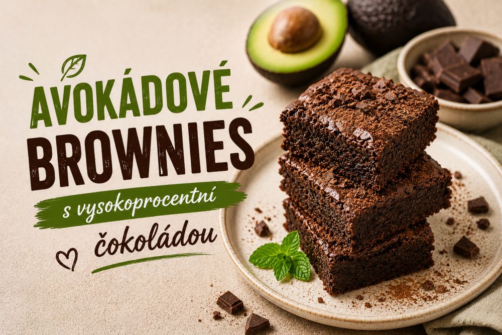 Avokádové brownies s vysokoprocentní čokoládou