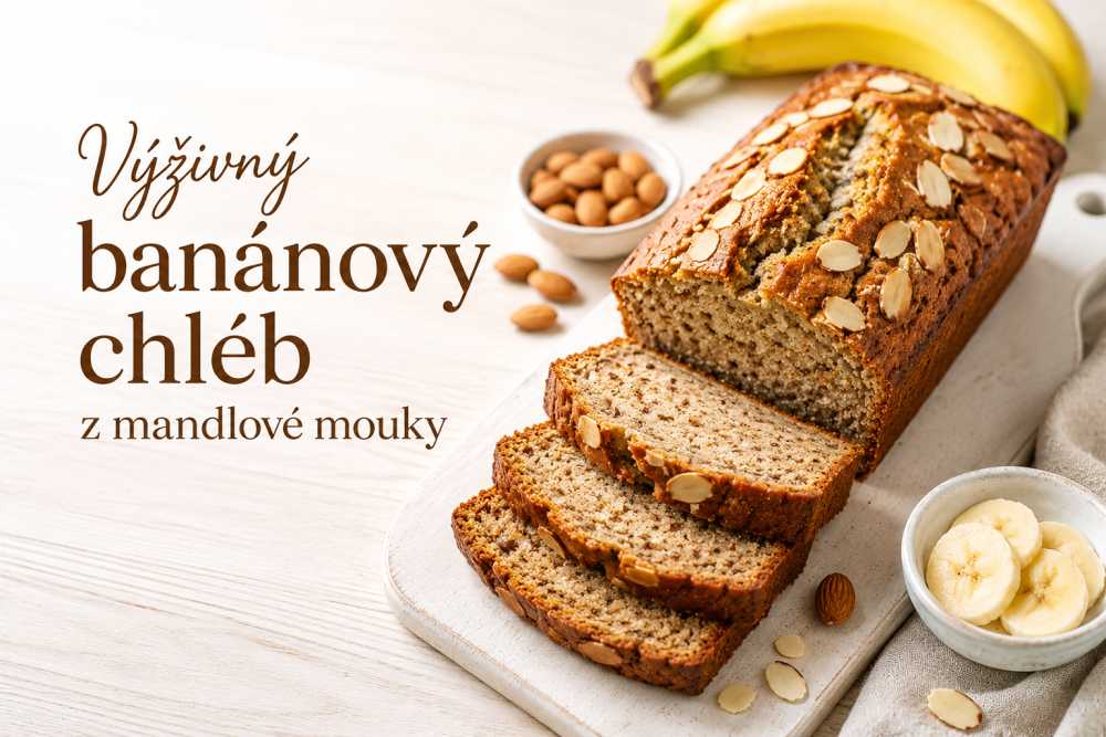 Výživný banánový chléb z mandlové mouky