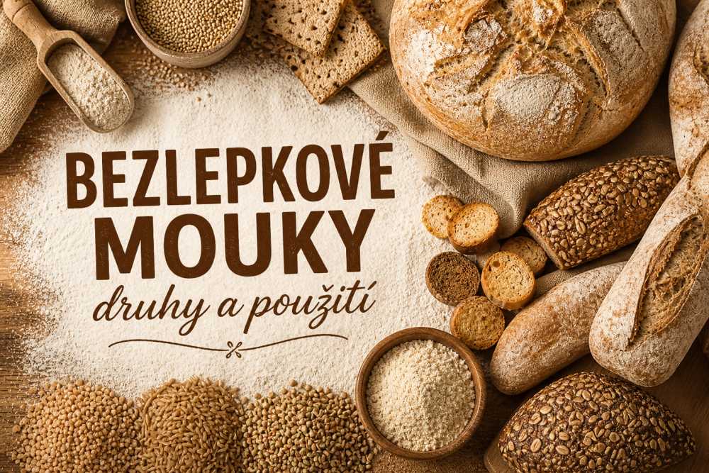 Bezlepkové mouky - druhy a použití