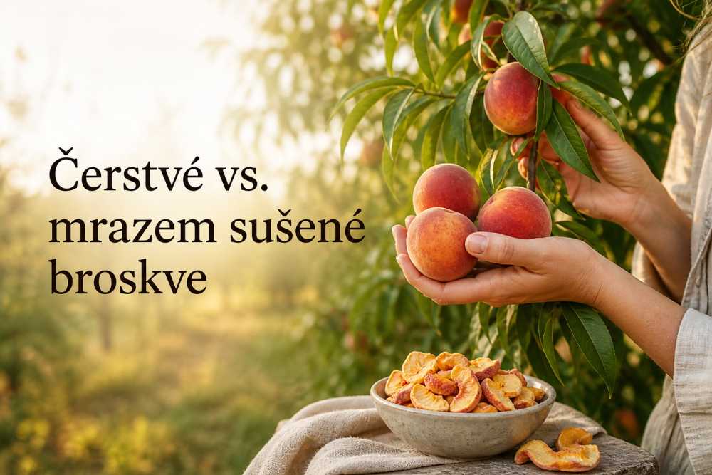 Čerstvé vs. mrazem sušené broskve: Které vyhrávají?