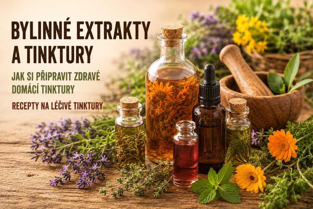 Bylinné extrakty a tinktury – jak si připravit zdravé domácí tinktury?