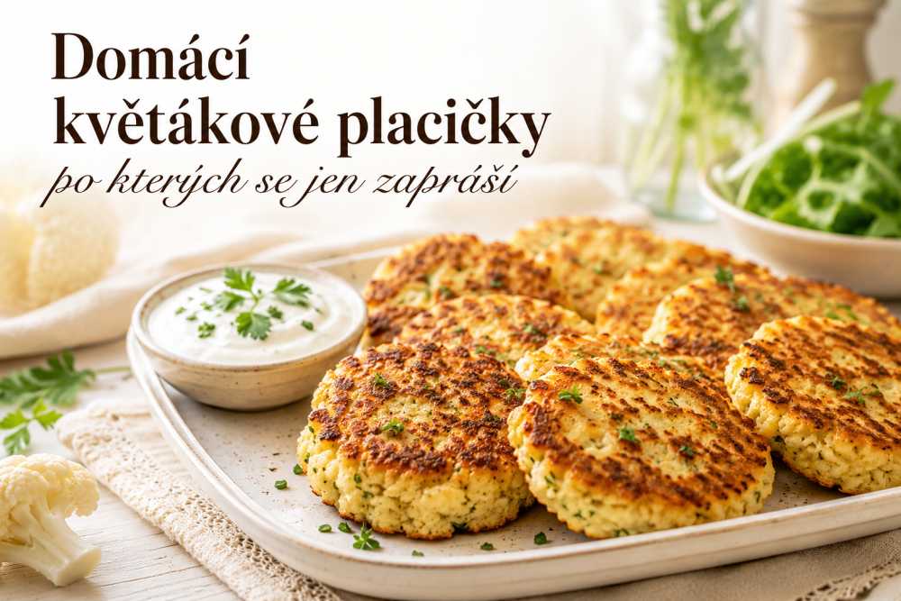 Domácí květákové placičky, po kterých se jen zapráší