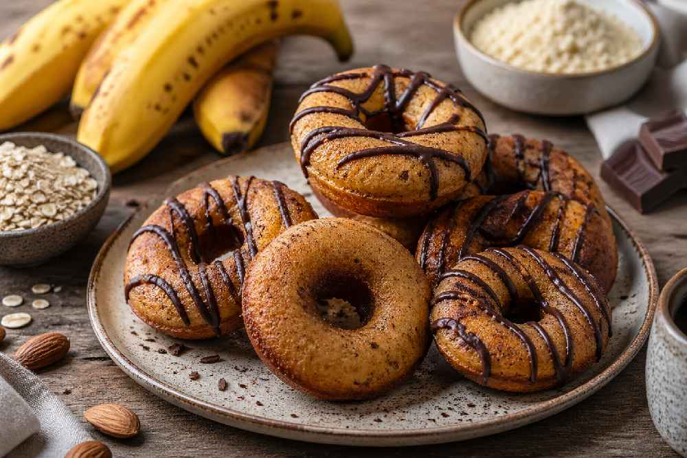 Banánové donuty bez lepku, které zvládnete bez smažení