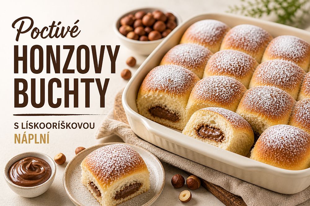 Poctivé Honzovy buchty s lískooříškovou náplní