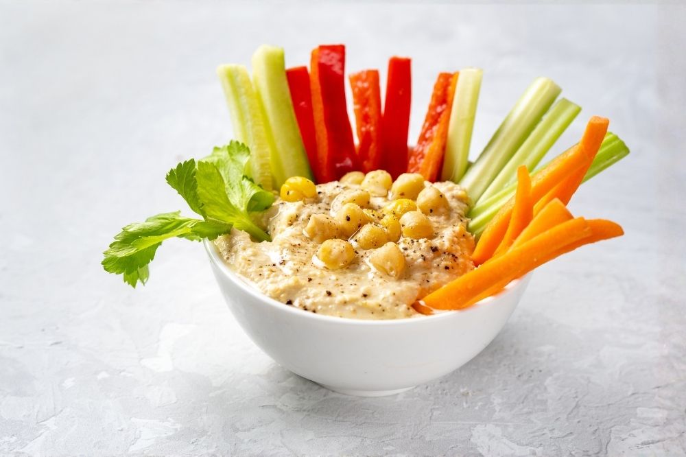 Hummus s mandlovou moukou