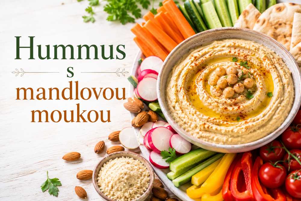 Hummus s mandlovou moukou