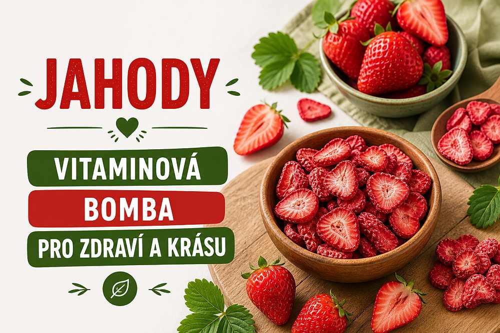 Mrazem sušené jahody: Nutriční fakta a přínosy pro zdraví