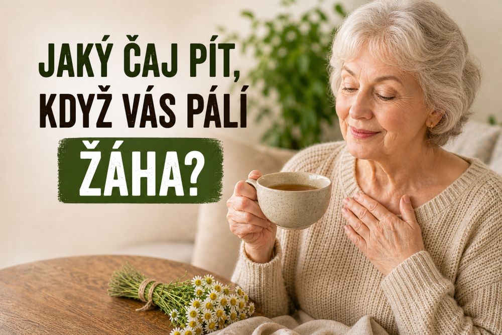 Jaký čaj pít, když vás pálí žáha?