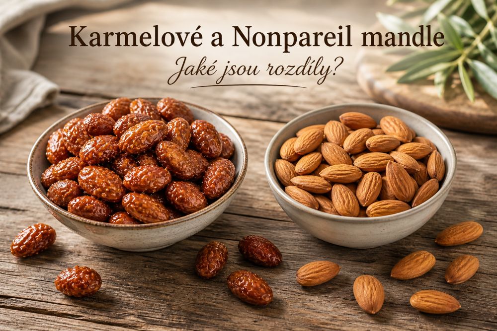 Karmelové a Nonpareil mandle – jaké jsou rozdíly?