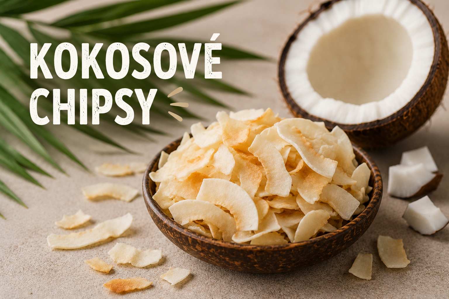 Kokosové chipsy: křupavá svačina i pomocník v kuchyni