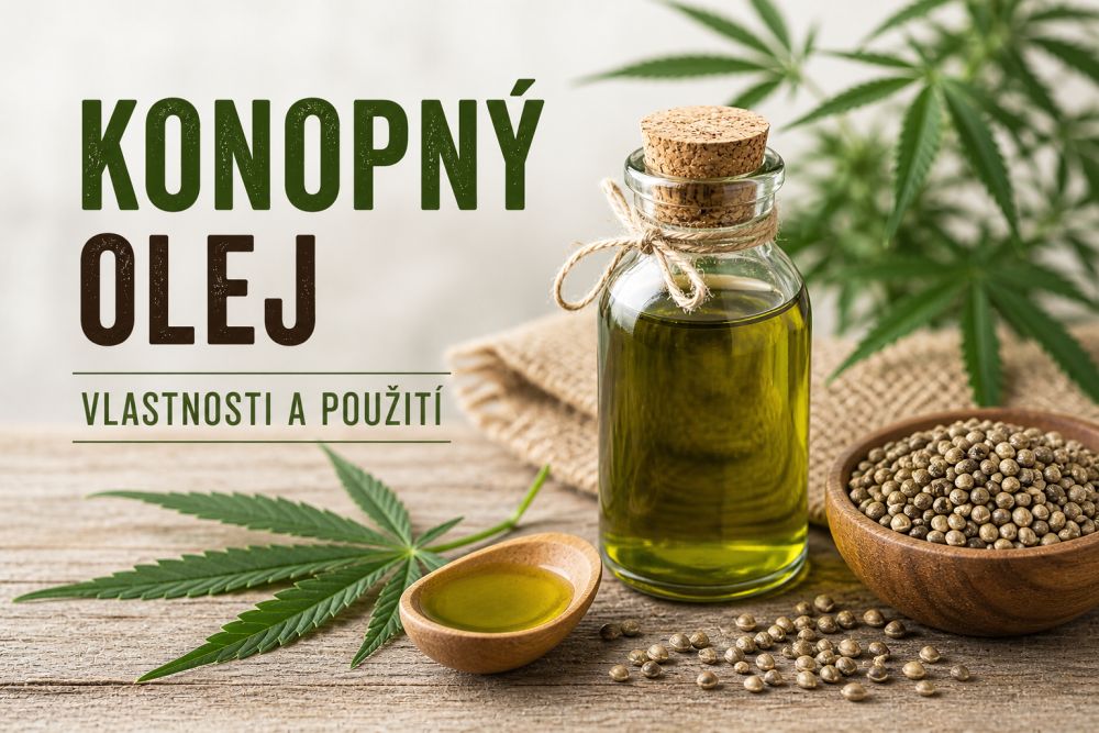 Konopný olej – vlastnosti a použití