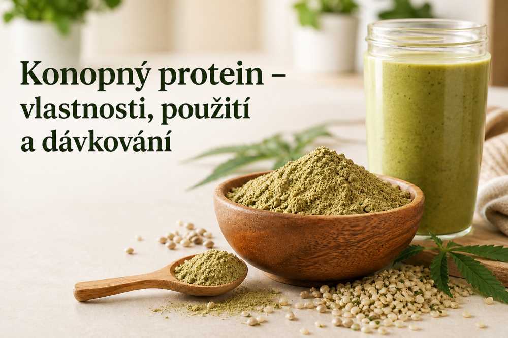 Konopný protein – vlastnosti, použití a dávkování